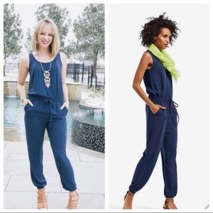 CAbi navy romper size XS